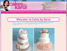 Tablet Screenshot of cakesbykarol.com